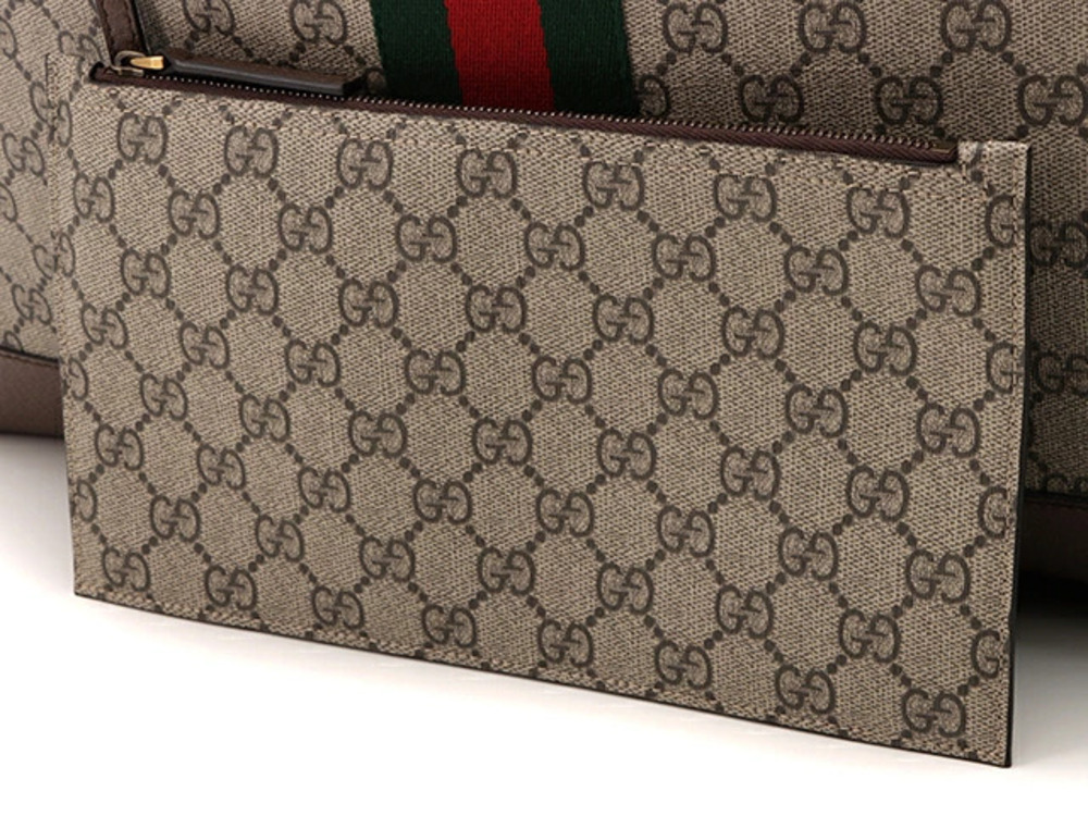 Gucci Ophidia GG Tote Bag Beige Cream Brown Leather - Picture 7 of 8